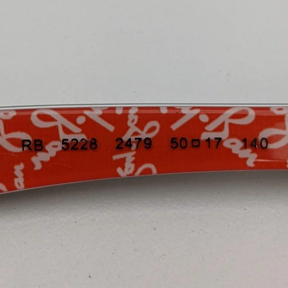 🕶️Ray-Ban RB5228 2479 Eyeglasses 50/17 140 /KAA129🕶️ - Picture 3 of 6
